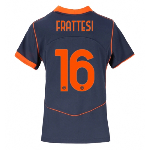 Inter Milan Davide Frattesi #16 Maglia Gara Terza Repliche 2025-26 Donna Maniche Corte Inter Milan Davide Frattesi #16 Maglia Gara Terza Repliche 2025-26 Donna Maniche Corte